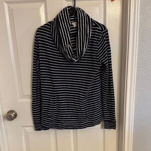 Striped Blue and White Women's Sweater